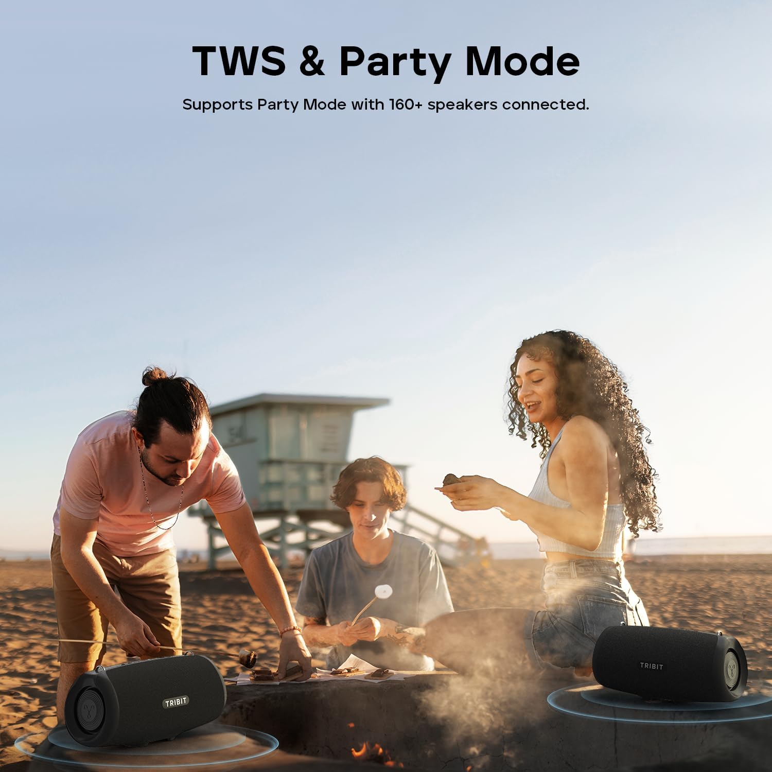 TRIBIT StormBox Lava Portable Bluetooth Speaker - Black