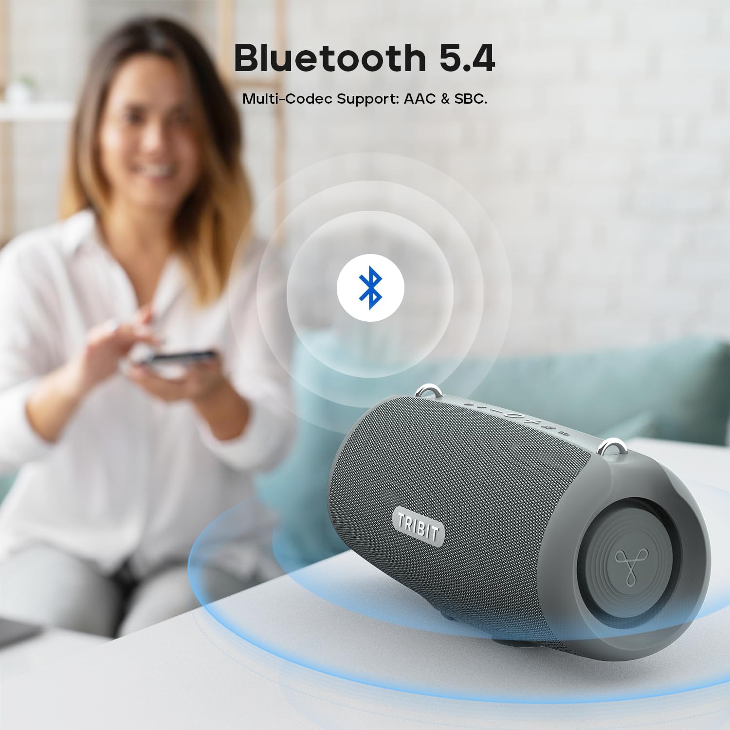 TRIBIT StormBox Lava Portable Bluetooth Speaker - Black