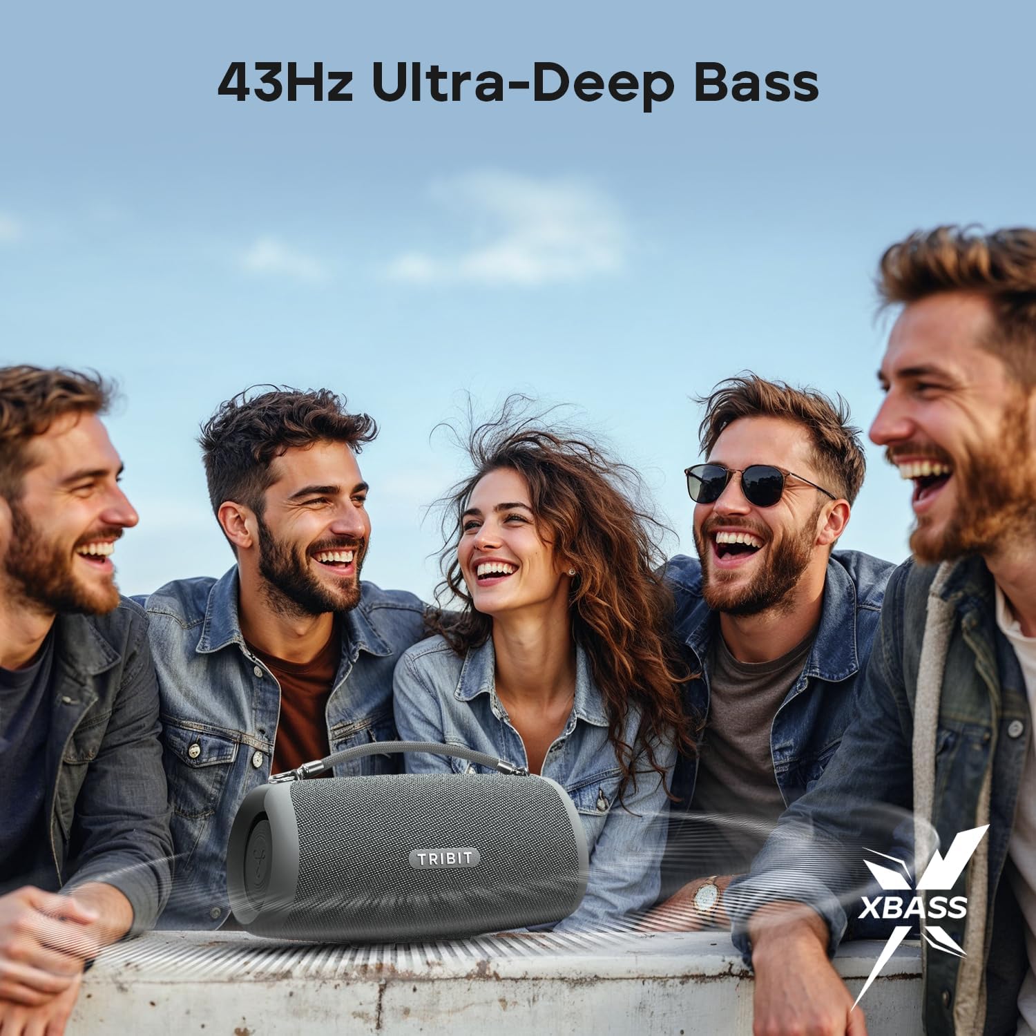 TRIBIT StormBox Lava Portable Bluetooth Speaker - Black