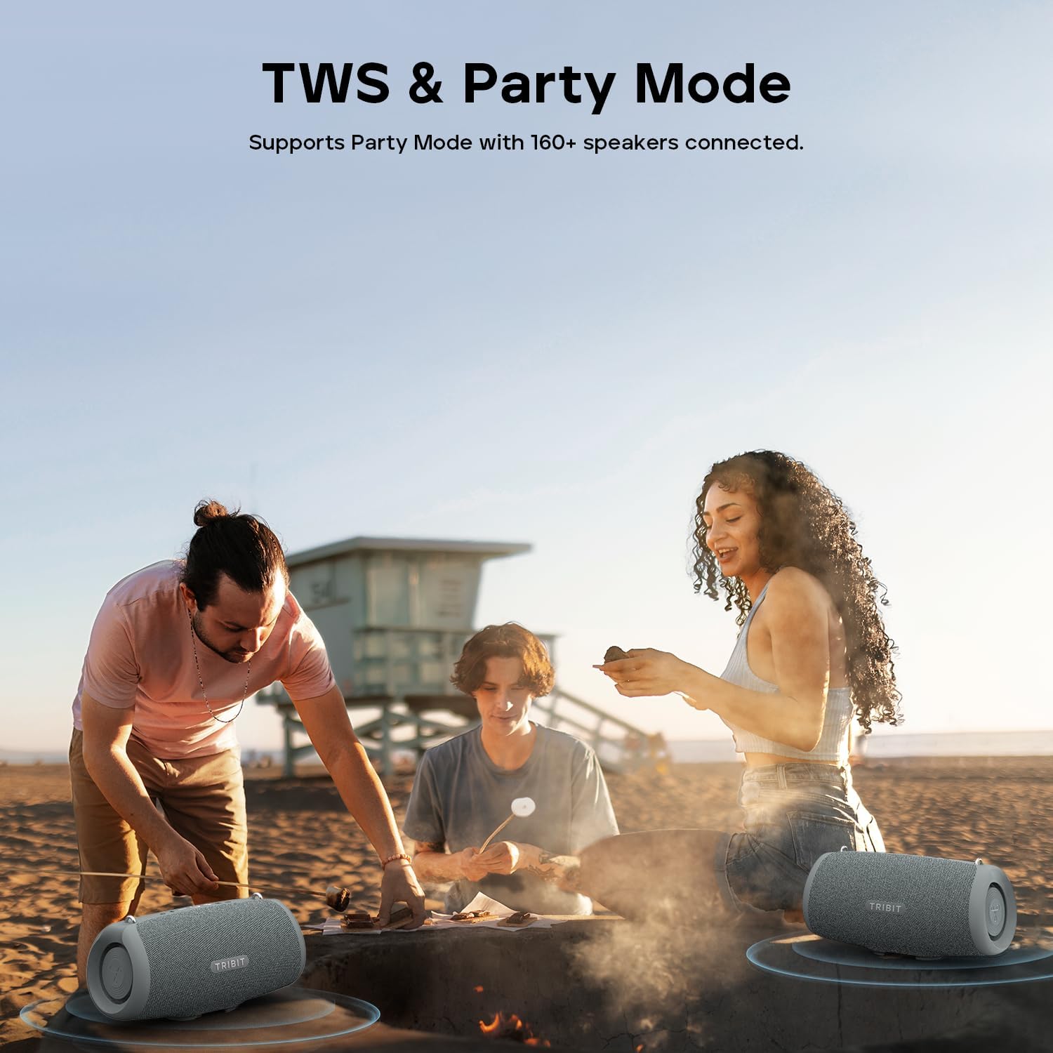 TRIBIT StormBox Lava Portable Bluetooth Speaker - Black